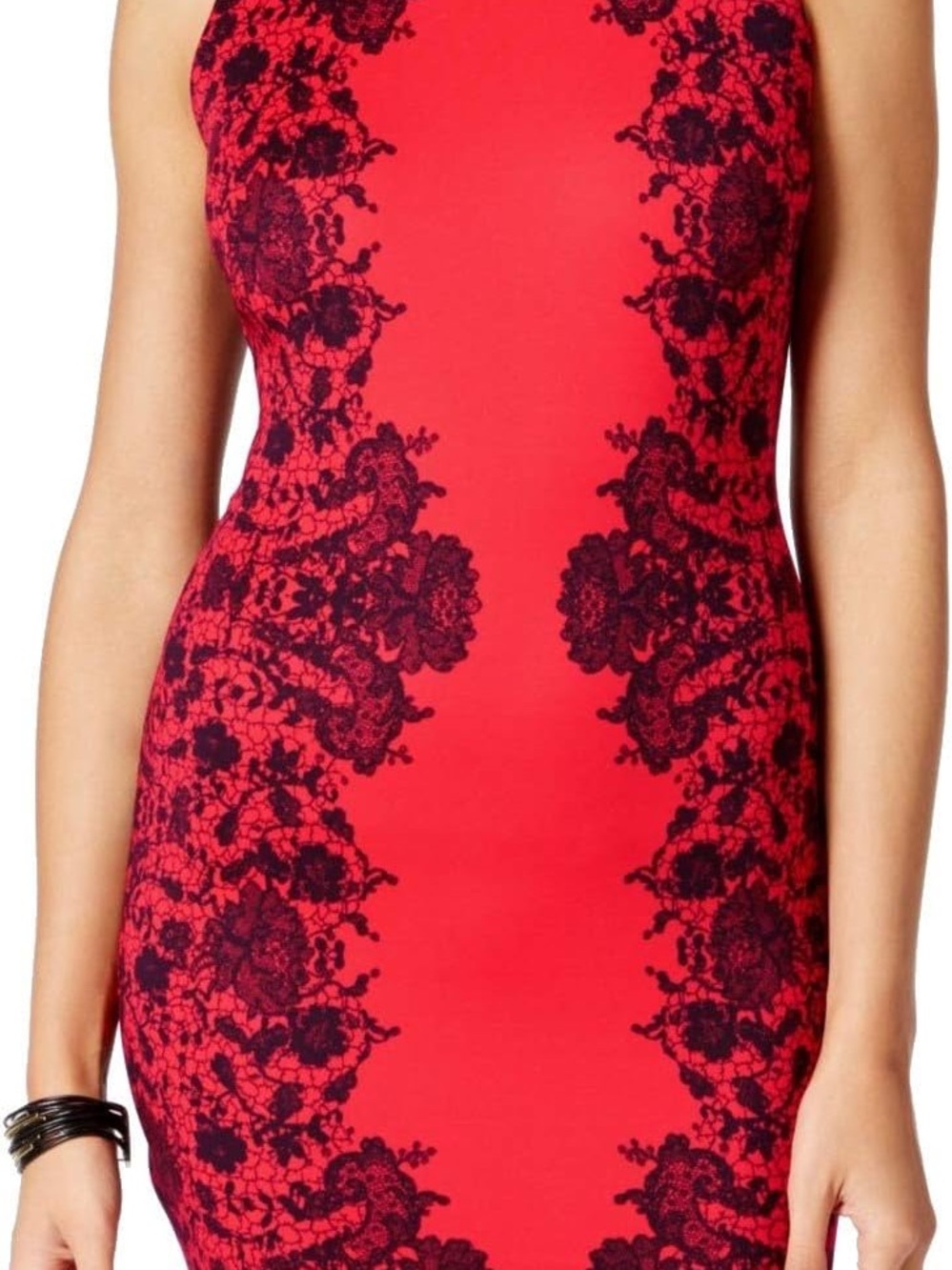 👑 PRINTED BODYCON DRESS 👑 - Picture 4 of 7